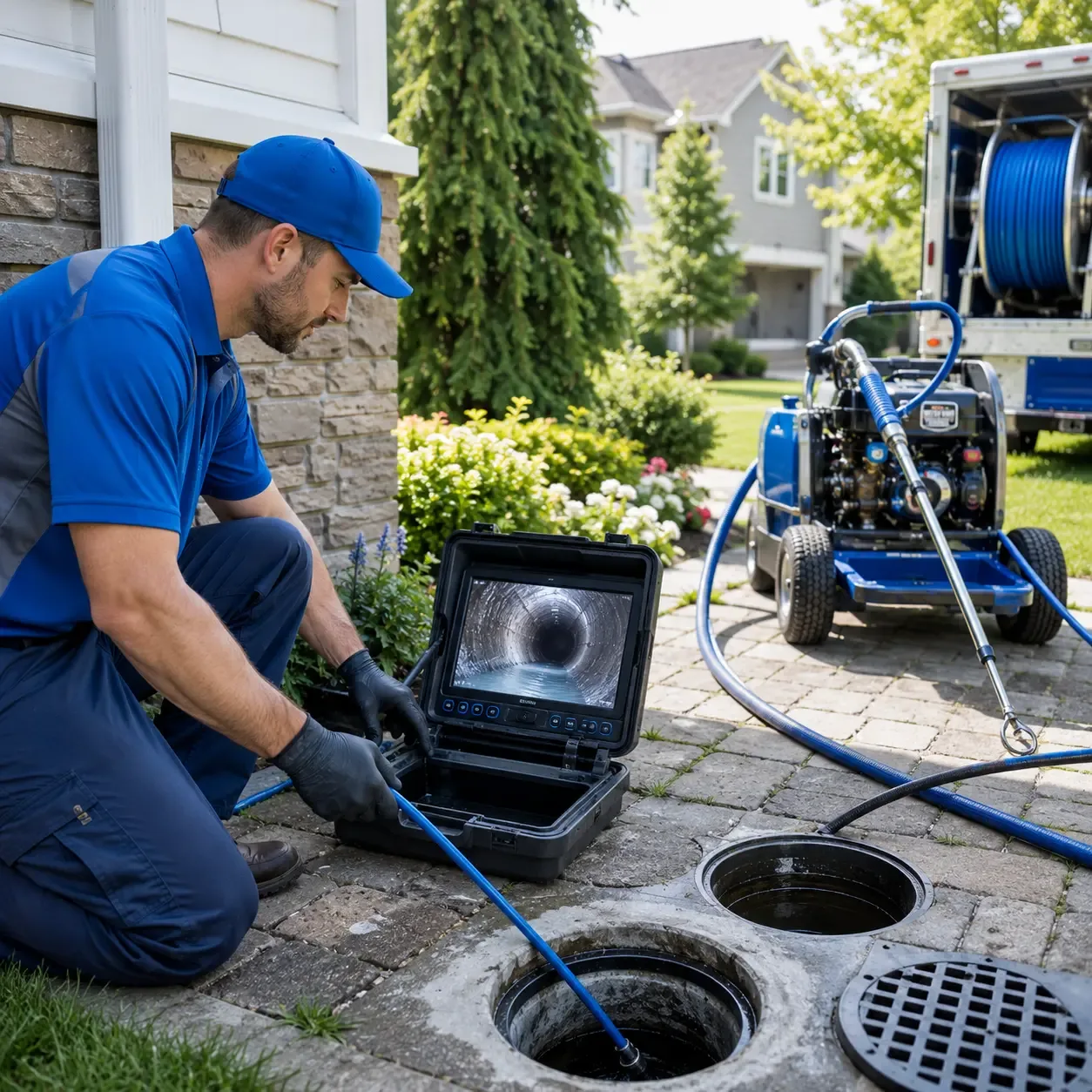 Outdoor drain cleaning professionals serving Huntersville, NC